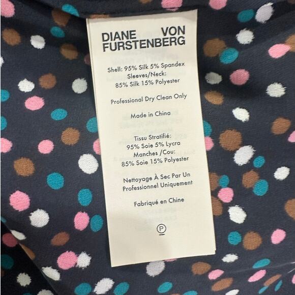 Diane Von Furstenberg Amelie Silk Mini Dress - Picture 7 of 8